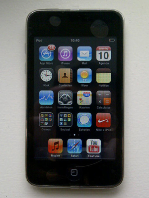Apple ipod touch v2 touchscreen reparatie