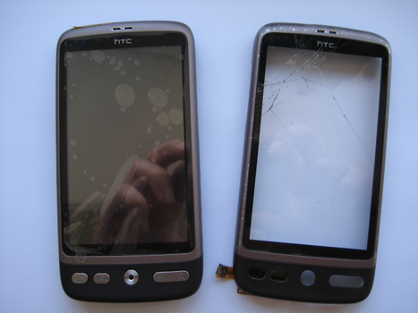 Htc desire touchscreen reparatie